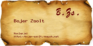 Bojer Zsolt névjegykártya